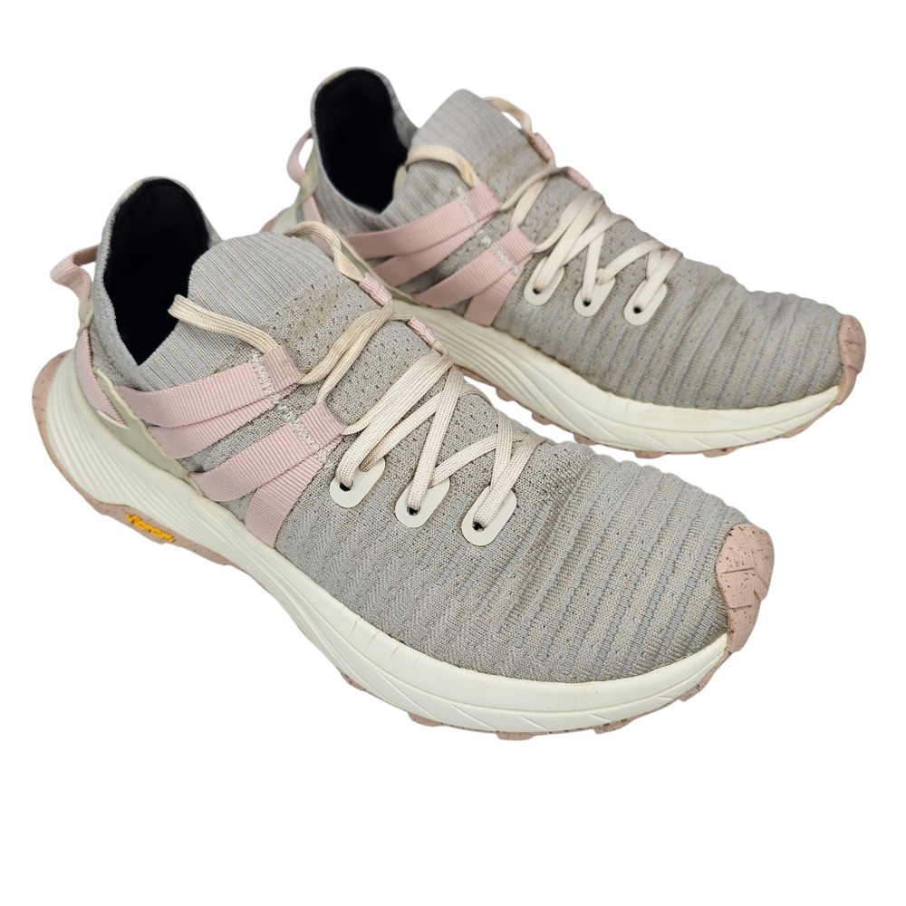 Merrell Embark Lace Women's 10 Grey Pink Trail‎ Running Shoes Sneakers J067030